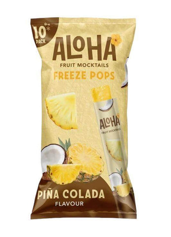 Aloha Wassereis Tüten Freeze Pops Pina Colada, 10x50ml
