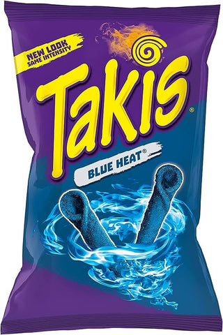 Takis Blue Heat - extrem scharfe Chips aus Mexico, 92g - MHD 02/24