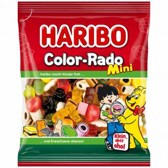 Haribo Color-Rado Mini - Fruchtgummi mit Lakritz, 160g