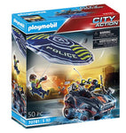 PLAYMOBIL 70781 - City Action Polizei-Fallschirm: Verfolgung des Amphibien-Fahrzeugs