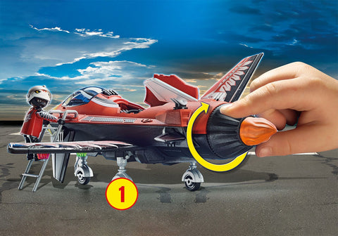 Playmobil fighter jet outlet