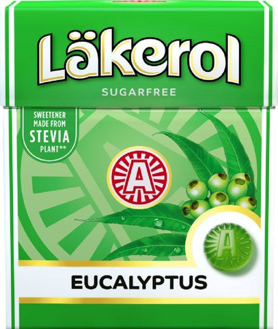 Läkerol Eucalyptus-Pastillen ohne Zucker, 23g