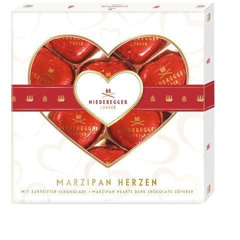 Niederegger Marzipan Herzen, 125g MHD 10.24
