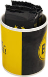 BVB Borussia Dortmund Tasse befüllt mit leckeren Kakao-Waffeln, 90g