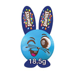 Smarties Bunny, small chocolate bun filled with colorful smarties, 18.5g