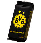 BVB Borussia Dortmund Tasse befüllt mit leckeren Kakao-Waffeln, 90g