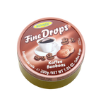 Woogie Fine Drops - Hartkaramellen Bonbons mit Kaffeegeschmack, 200g