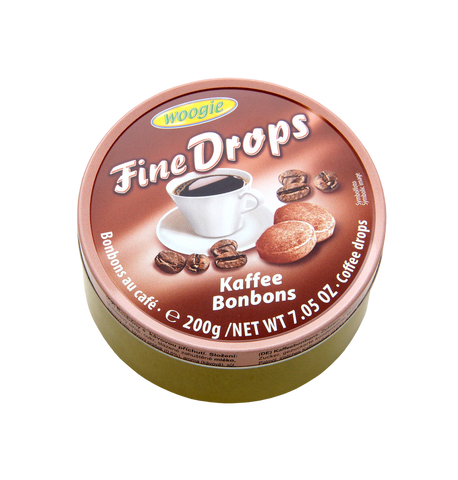 Woogie Fine Drops - Hart Caramelles Bunbons with coffee taste, 200g