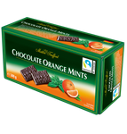 Chocolate Orange Mints - Zartbitter Täfelchen Orange/Minze, 200g MHD 11/24