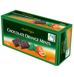 Chocolate Orange Mints - Zartbitter Täfelchen Orange/Minze, 200g