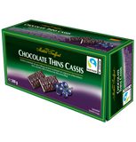 Chocolate Thins Cassis - Daring bitter Telchen Black currant, 200g