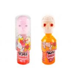 FC Skull Sucker - effervescent lollipop in skull shape, 40g