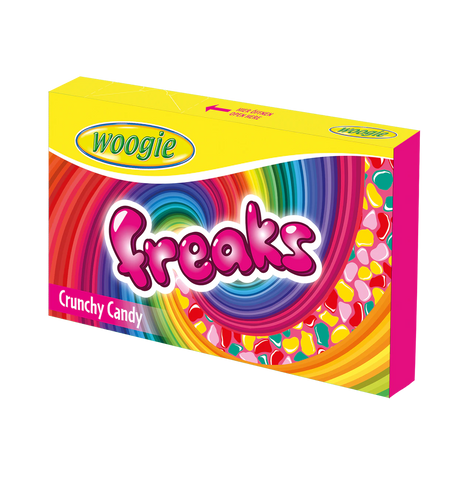 Woogie Freaks Zucker-Dragees, süss-sauer mit diversen Geschmacksrichtungen, 150g MHD 09/24