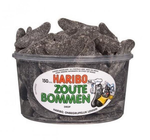 Haribo liquorice salt bombs, 150 pieces