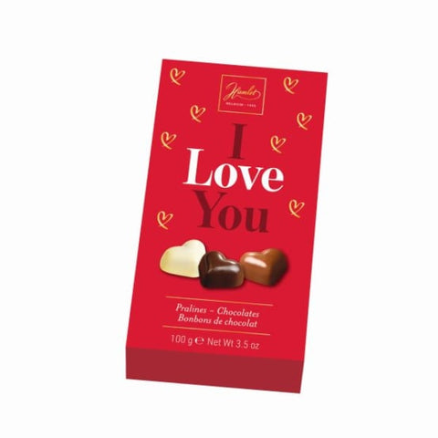 Belgia Chocolate Hearts Chocolates de Hamlet, Saint-Valentin Special, 100g