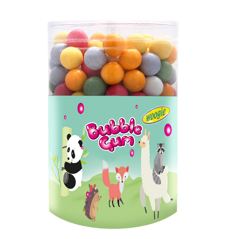 Woogie chewing gum balls colorful bubblegums, 500g