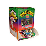 Warheads Super Sour Bubblegum Pop - Lollie, sour lollipops with chewing gum filling individually, 21g