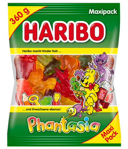 Haribo Phantasia - mélange de gommes aux fruits avec sucre mousse XXL-PACK, 320g