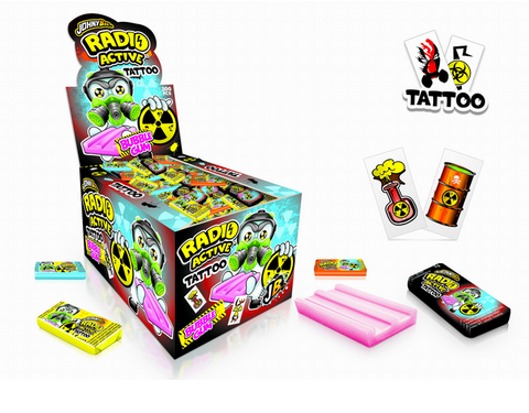 Johny Bee Radio Activ Gum chewing gum with tattoo, 5G