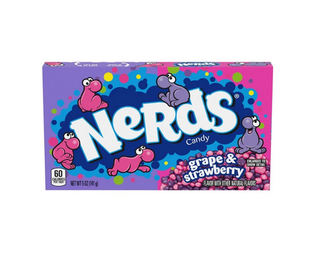 Wonka Nerds Uva e Fragola - confetti al gusto di uva e fragola, 142g