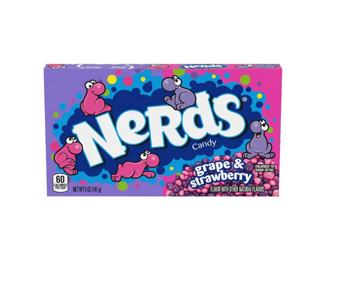 Wonka Nerds Grape & Strawberry - dragees with grape and strawberry flavor, 142g