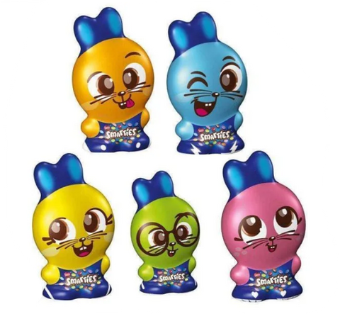 Smarties Bunny, grandi panini al cioccolato pieni di smarties colorati, 94G