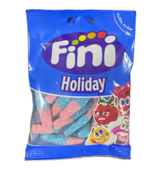 Fini Holiday Pink & Blue Bottles Fruit Gum Halal, 75G