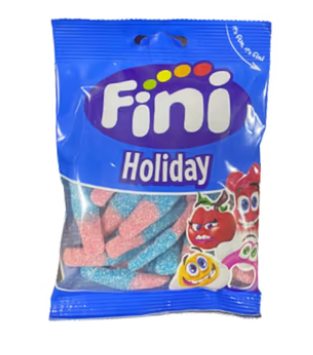 Fini Holiday Rose & Blue Bouteilles Fruit Gum Halal, 75g