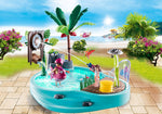 Playmobil 70610 - Piscina divertente con siringa d'acqua