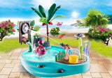 Playmobil 70610 - Piscina divertente con siringa d'acqua