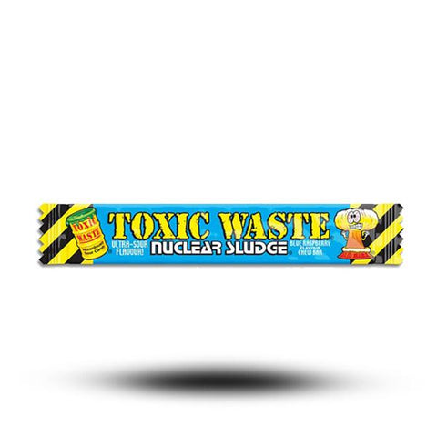 Toxic Waste Blue Raspberry Chew Bar saure Kaubonon-Streifen - Himbeergeschmack, 20g