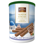 Waffle rolls with cocoa-hazelnut cream, 400g