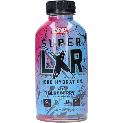 Arizona Marvel Super Lxr Hero Hydation Açaí Blueberry, 473 ml