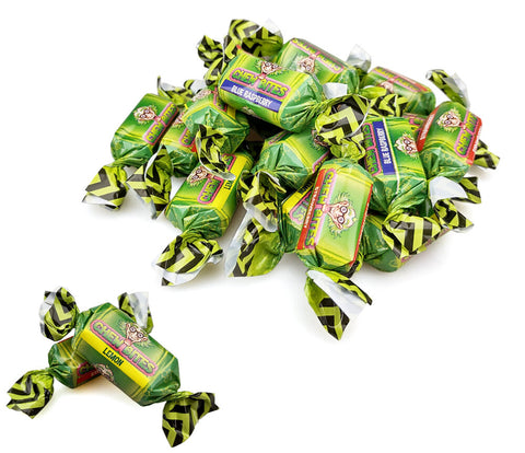 Dr. Sour Chew Bites - sour chewy candies with lemon, strawberry, watermelon and blue raspberry, 15 pieces