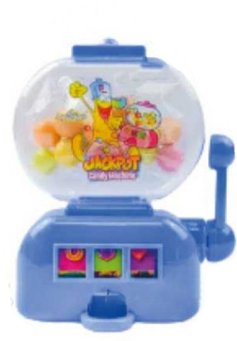 FC Jackpot Gumball Machine - mini machine à chewing-gum avec chewing-gum et fonction, 11 cm