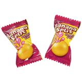 Fini Banana Split Gum - Kaugummi mit flüssigem Kern Bananengeschmack, 200 Stück