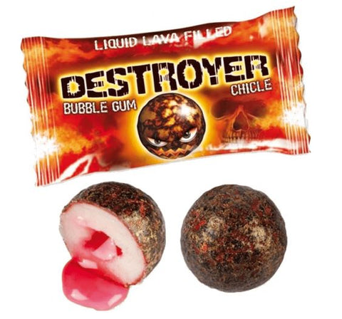 Fini Destroyer Gum sour - chewing-gum aigre avec un noyau liquide, 5g