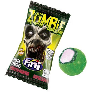 Fini Zombie Mouth Painter - tongue -coloring hard caramel with chewing makers, 5G
