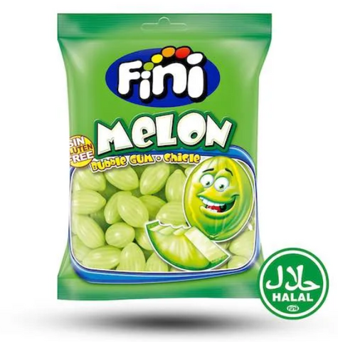 Fini Melon Gum Halal - deliziosa gomma da masticare al gusto di melone, 75g