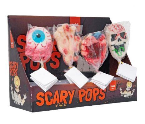 Funlab Scary Pop Lollipop - schaurig grosser Grusel-Lutscher, 80g