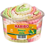 Haribo Caterpillar XXL, bruchi extra -lunghi fatti di zucchero in schiuma, 30s