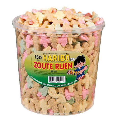 Haribo Salty rows of licorice, 150 pieces