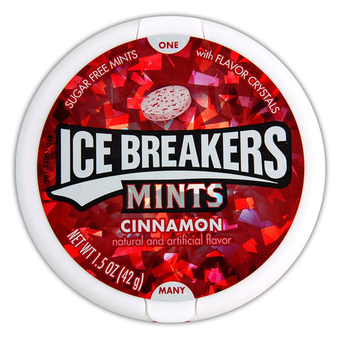 Ice breakers sugar-free lozenges with cinnamon taste cinnamon mints, 42g