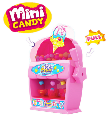 Johny Bee Ice Cream Machine - candy machine with fruity candies and function, 8g