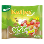 Katjes Family Glücksherzen Sauer - veganes Fruchtgummi mit feiner sauerer Ummantelung, 250g