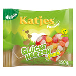 Katjes Family Lucky Hearts Sour - vegan fruit gum with a fine sour coating, 250g