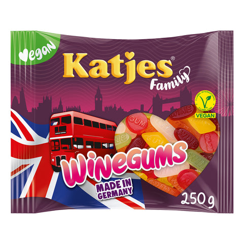 Katjes Family Winegums - wie in England - veganes Weingummi im XL-Familienpack, 250g