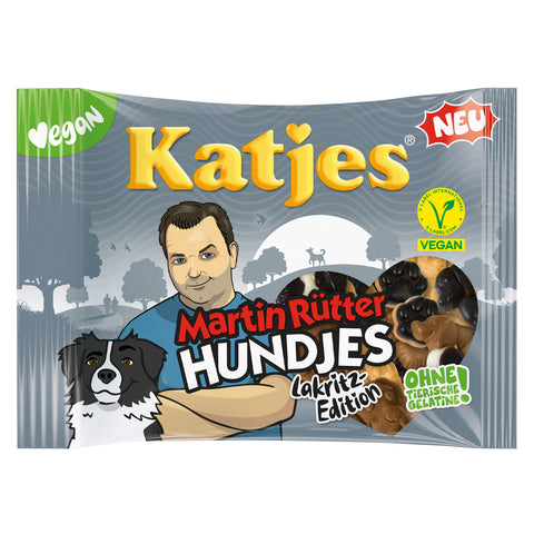 Katjes Martin Rütter Hundjes - Edizione Speciale - liquirizia vegana, 175g