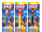 Distributeur Pez - DC Heroes Batman, Flash, Superman, divers personnages, dont 2x bonbons PEZ, 2x 8,5g