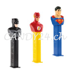 Distributeur Pez - DC Heroes Batman, Flash, Superman, divers personnages, dont 2x bonbons PEZ, 2x 8,5g